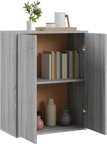 vidaXL Ντουλάπι Γκρι Sonoma 60x30x75 εκ. από Επεξεργασμένο Ξύλο
