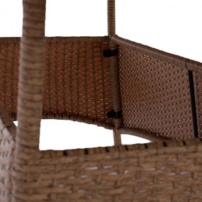 Τραπέζι Minsk μεταλλικό Rattan μπεζ - καφέ 150x90x75 εκ. 150x90x75 εκ.