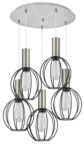 Φωτιστικό Οροφής Πολύφωτο Homelighting 77-8447 Nickel