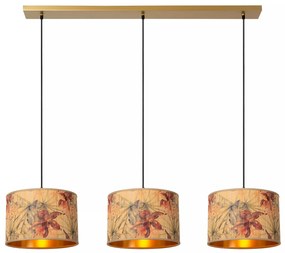 Φωτιστικό Κρεμαστό Lucide 10415-03-99 TANSELLE Πολύχρωμο (Multicolor)|Χρυσό Χρώμα (Gold Coloured)