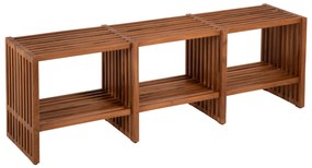 ΚΟΝΣΟΛΑ NYA HM9831 ΜΑΣΙΦ ΞΥΛΟ TEAK ΣΕ ΦΥΣΙΚΟ ΧΡΩΜΑ 130x29,5x46Υ εκ.