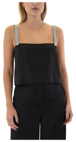 Μπλουζάκια με μακριά μανίκια Dolce Domenica  PHILLIPPA SATIN CROP TOP WOMEN