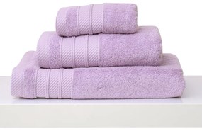 Πετσέτα Με Φάσα Soft Lilac Anna Riska Σώματος 70x140cm 100% Βαμβάκι