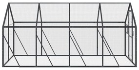 vidaXL Κλουβί Ανθρακί 1,79 x 4 x 1,85 μ. από Αλουμίνιο