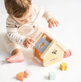 Ξύλινο Παιχνίδι Αντιστοίχισης Saro Σπιτάκι 3347