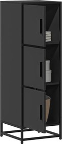 vidaXL Ντουλάπι Μαύρο από 35,5x35x106,5 cm Επεξεργασμένο Ξύλο μέταλλο