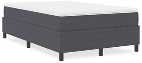 vidaXL Κρεβάτι με ελατήρια Σκούρο γκρι 120 x 200 cm Βελούδο