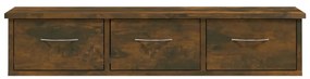 vidaXL Ντουλάπι Τοίχου Καπνιστή Δρυς 88x26x18,5 εκ. Επεξεργασμένο Ξύλο