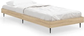 vidaXL Πλαίσιο Κρεβατιού Χωρ. Στρώμα Sonoma Δρυς 75x190εκ Επεξ. Ξύλο