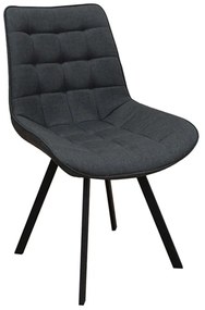 Καρέκλα Mira 11.1599 51x59x86cm Με Ύφασμα Grey Zita Plus