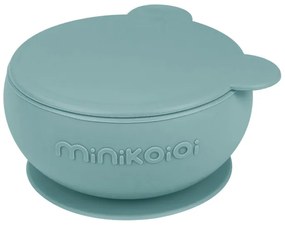 MinikOiOi Μπωλ Σιλικόνης με καπάκι Green