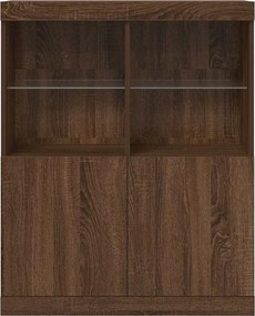 vidaXL Μπουφές Καφέ Δρυς 81x37x100 εκ. από Επεξεργασμένο Ξύλο