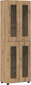 vidaXL Highboard FLORIN 60 x 35 x 182 εκ. Artisan Oak