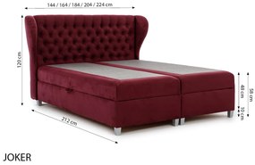 Επενδυμένο κρεβάτι Joker-Mpez-200 x 200