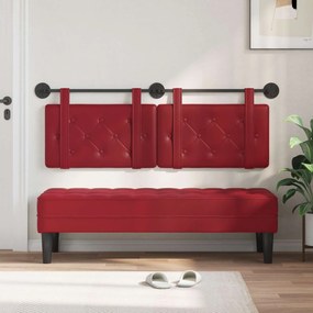 vidaXL Κρεμαστό Κεφαλάρι Κόκκινο Τεχνητό Δέρμα