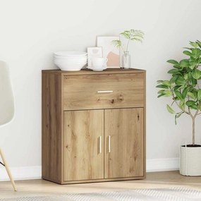 vidaXL Πλαϊνό γραφείο Artisan Oak 60 x 31 x 70 εκ Επεξεργασμένο Ξύλο