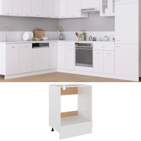 vidaXL Ντουλάπι για Φούρνο Lyon Lyon Λευκό 60x46x81,5 εκ. Επεξ. Ξύλο