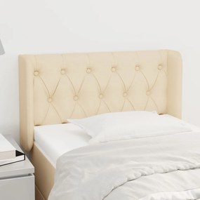 vidaXL Κεφαλάρι με Πτερύγια Κρεμ 83x16x78/88 εκ. Υφασμάτινο