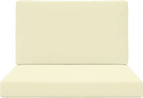 vidaXL Μαξιλάρι Καναπέ Εξωτερικού Χώρου 2 pcs Κρεμ Πολυεστέρας