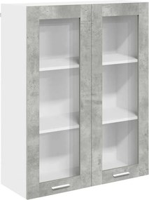 vidaXL Κρεμαστό ντουλάπι Σκυρόδεμα Γκρι 80 x 31 x 100 εκ.