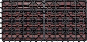 vidaXL Πλάκα Κατασκευής 6 pcs Καφέ 60 x 30 cm WPC