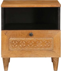 vidaXL Κομοδίνο 2 τεμ. Ανοιχτό καφέ 40 x 33 x 46 εκ.