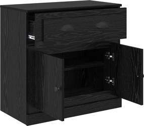 vidaXL Highboard Μαύρη Οξυά 70 x 35,5 x 67,5 εκ. Επεξεργασμένο Ξύλο