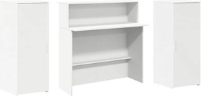 vidaXL Γραφείο Υποδοχής Λευκό 180x50x103,5 εκ. από Τεχνητό Ξύλο