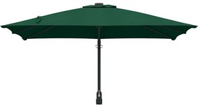 vidaXL Ομπρέλα Κήπου Πράσινο, Μαύρο 248.5 x 247.5 x 160 εκ.