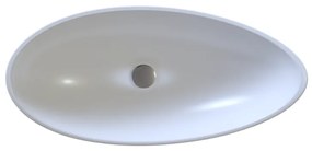 Sanitec Bliss 284 Νιπτήρας Συνθετικός Επικαθήμενος 66x35,5x14cm Metallic Ice