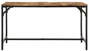 vidaXL Τραπεζαρία 140 x 70 x 75 εκ. από Μασίφ Ακατέργαστο Ξύλο Μάνγκο
