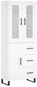 vidaXL Ντουλάπι Λευκό 69,5x34x180 εκ. από Επεξεργασμένο Ξύλο