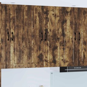 vidaXL Ντουλάπα Κουζίνας με ράφι Καπνιστό Δρύς 60 x 31 x 100 εκ.