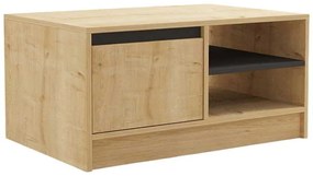 Τραπέζι σαλονιού Narli pakoworld σε oak απόχρωση 90x60x45εκ