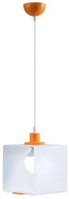 Κρεμαστό Φωτιστικό Οροφής Plexiglass Λευκό 3120/20 Arkolight-3120-11/20-Πορτοκαλί 3120-11/20