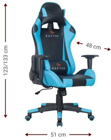 Καρέκλα Gaming Raptor Alyx-Mple-Anoixto