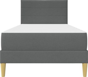 vidaXL Σκελετός Κρεβατιού Σκούρο Γκρι 90 x 200 cm Πολυεστέρας