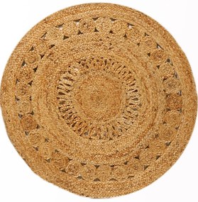 Χαλί Massai 55147-60 Brown Merinos 150X150cm Round