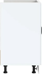 vidaXL Ντουλάπι βάσης νεροχύτη "Lucca" High Gloss White