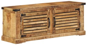 vidaXL πάγκος παπουτσιών 110x38x45 εκ. από μασίφ ξύλο μάνγκο