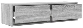 vidaXL Κονσόλα Τηλεόρασης Γκρι Σονομά 100x31x25,5 εκ Επεξεργασμένο Ξύλο