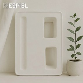 ΒΑΖΟ ΚΡΕΜ ΚΕΡΑΜΙΚΟ ΟΡΘΟΓΩΝΙΟ ΠΛΑΚΕ  24Χ9,5Χ35,5ΕΚ