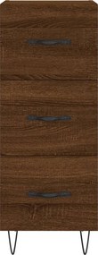 vidaXL Ντουλάπι Καφέ Δρυς 34,5 x 34 x 90 εκ. Επεξεργασμένο Ξύλο