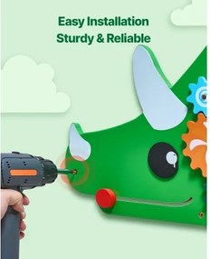 VEVOR Dinosaur Activity Wall Busy Board Panels 11 Activities Sensory Wall Panel