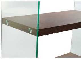 Ράφια DKD Home Decor Σκούρο καφέ Κρυστάλλινο Kαρυδιά Ξύλο MDF 80 x 40 x 150 cm (1)