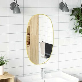 vidaXL Καθρέφτης Τοίχου Χρυσός 70 x 45 εκ.