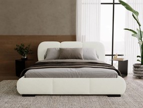 Επενδυμένο Κρεβάτι Rosa-Λευκό-160 x 200