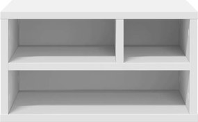 vidaXL Βάση Εκτυπωτή Λευκή 40x32x22,5 εκ. από Επεξεργασμένο Ξύλο