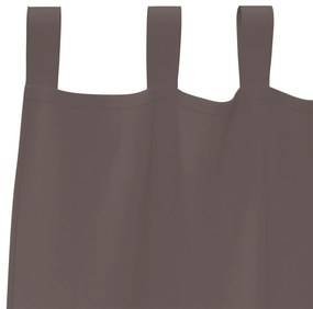 vidaXL Κουρτίνες 2 pcs Σκούρο καφέ Σκούρο καφέ 245 x 140 εκ.