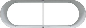 vidaXL Ανεβασμένο Κρεβάτι Καφέ 240 x 80 x 81 cm Ατσάλι